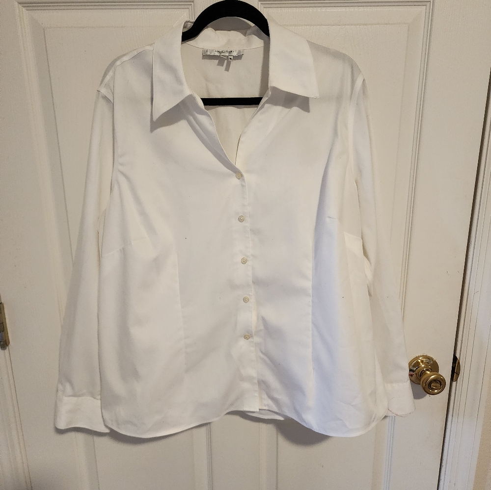 🍁2 for $15🍁 EUC White Button Down sz 18W
